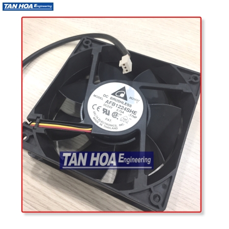 Phụ tùng bo làm mát của Biến tần - Fan assembly 80x80x25mm coated (for FC102/202/302 5,5-7,5KW)  130B1097